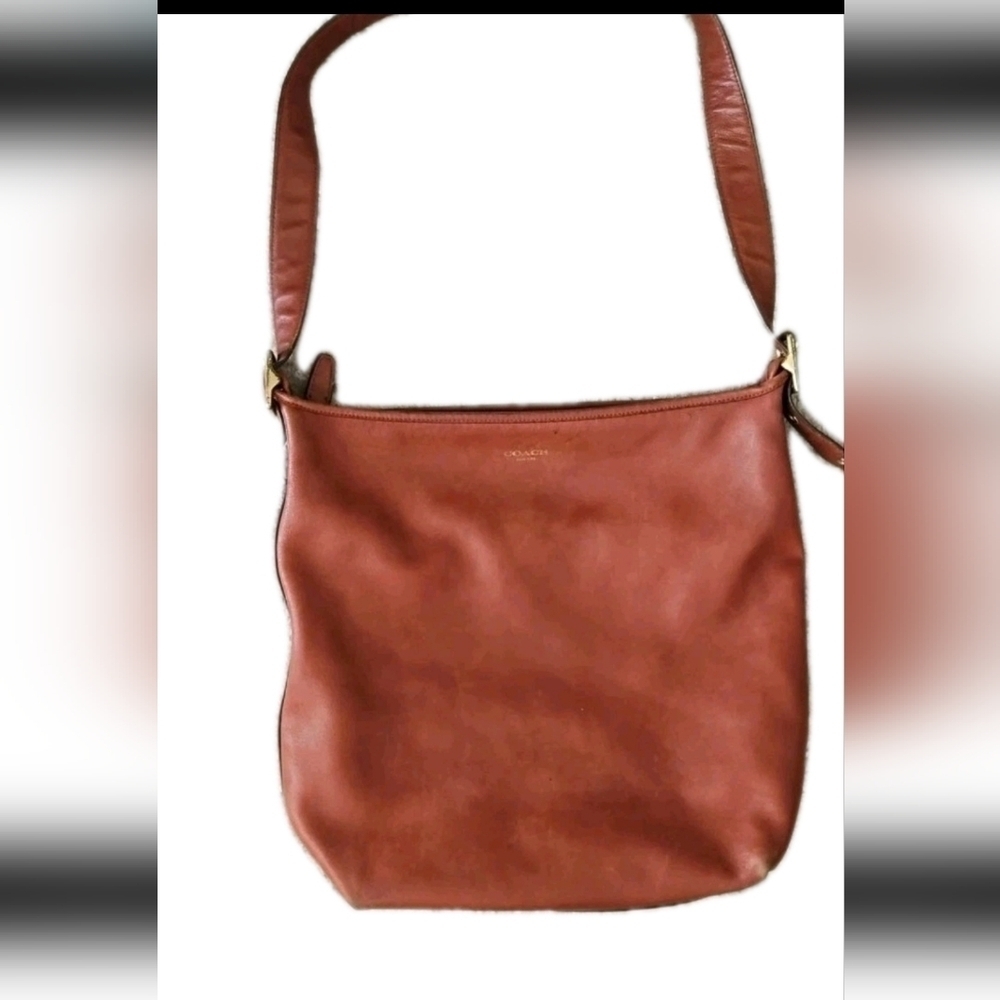 Coach Vintage Brown Leather Legacy Large Hobo Classic Designer Shoulder Purse